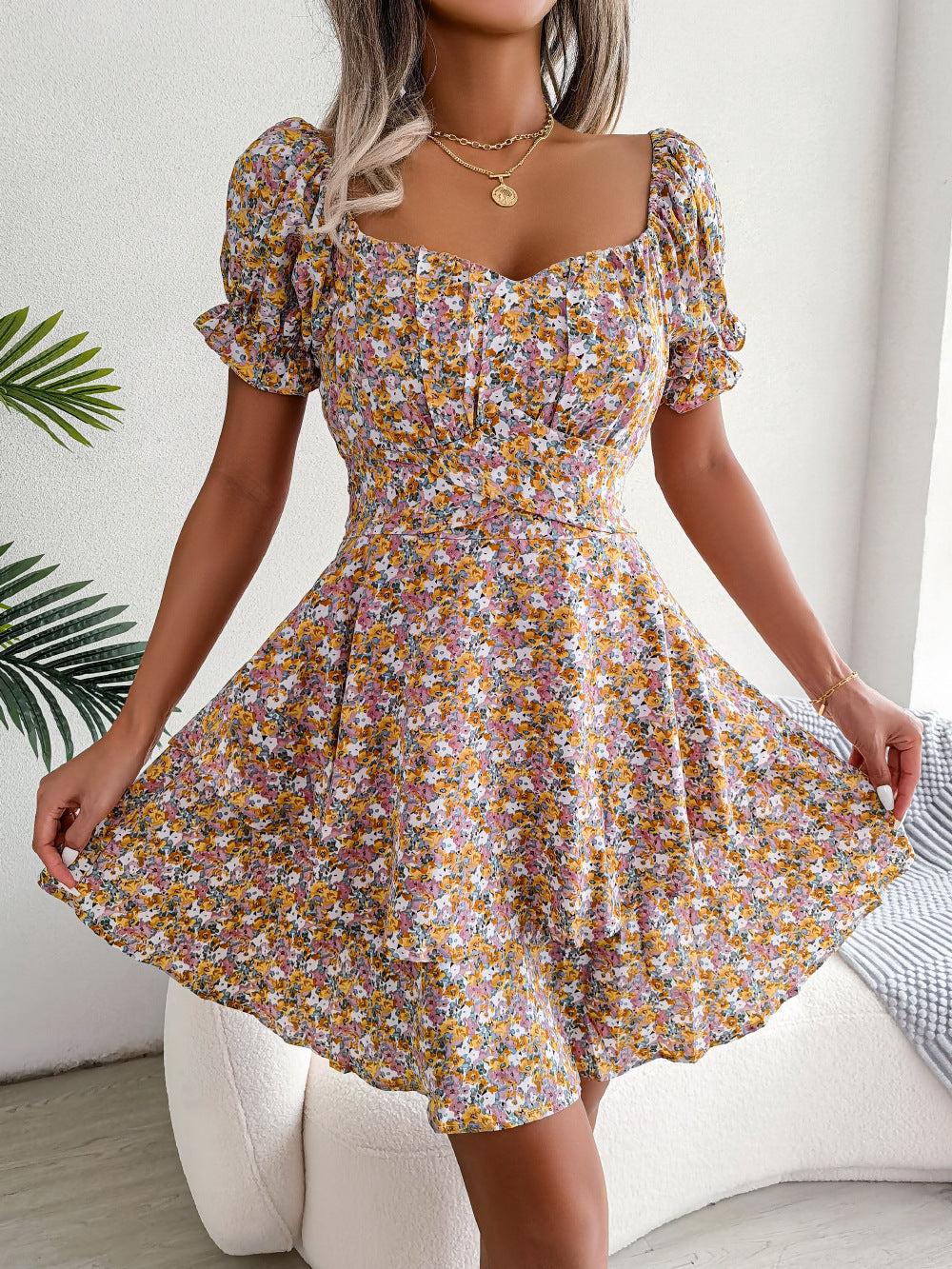 Robe Fleurie Bohème Chic Femme Élégance et Confort pour l’Été