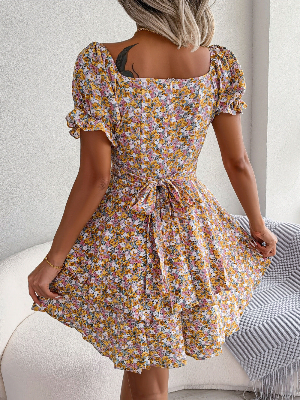 Robe Fleurie Bohème Chic Femme  Élégance et Confort pour l’Été