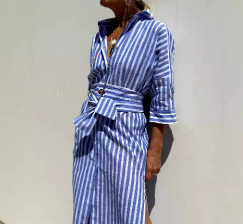 Robe Chemise Longue Femme  Style Chic Décontracté & Élégance Moderne