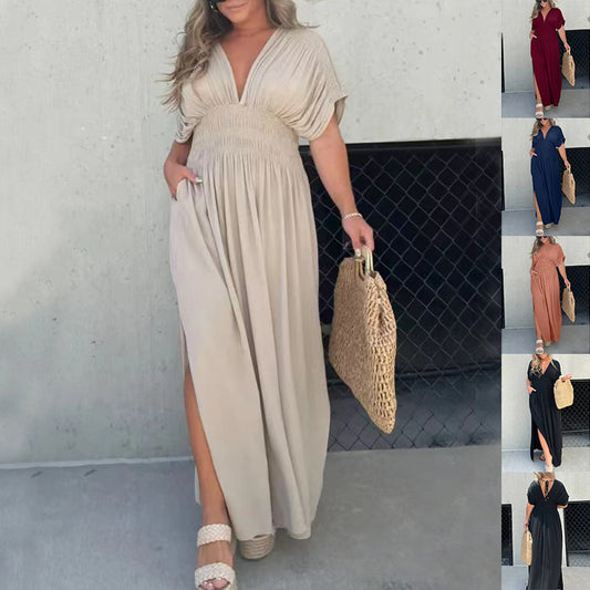 Robe Longue Noire Bohème Chic Femme Élégance Intemporelle et Confort Absolu