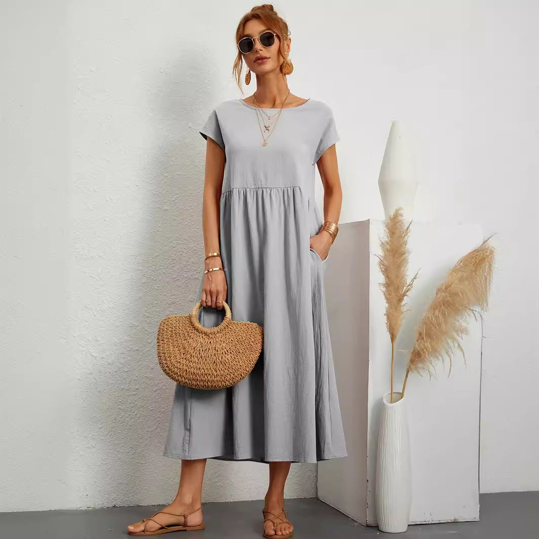 Robe Bohème Chic d’Été avec Poches