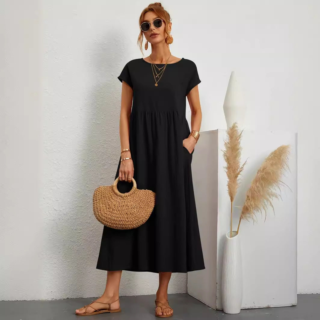 Robe Bohème Chic d’Été avec Poches
