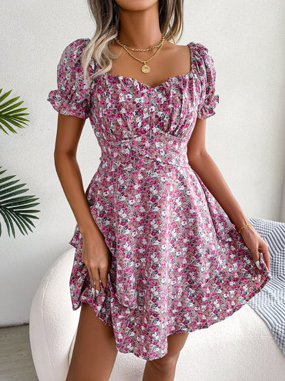 Robe Fleurie Bohème Chic Femme  Élégance et Confort pour l’Été