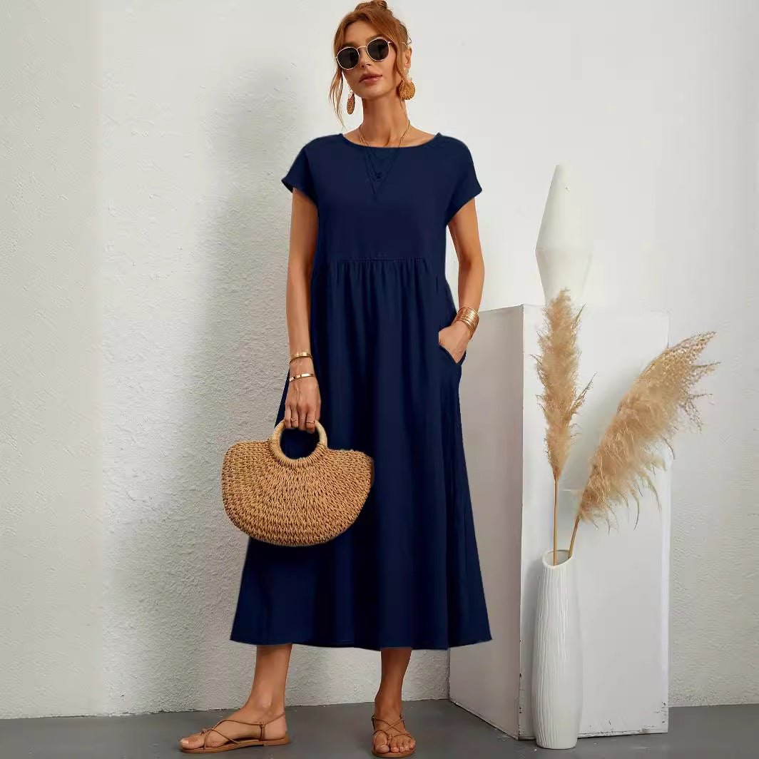Robe Bohème Chic d’Été avec Poches
