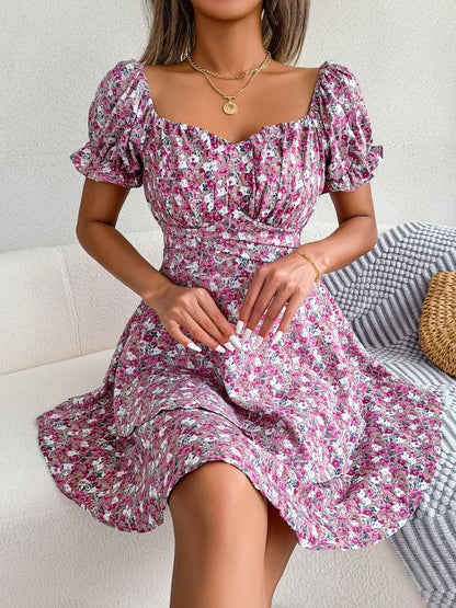Robe Fleurie Bohème Chic Femme  Élégance et Confort pour l’Été
