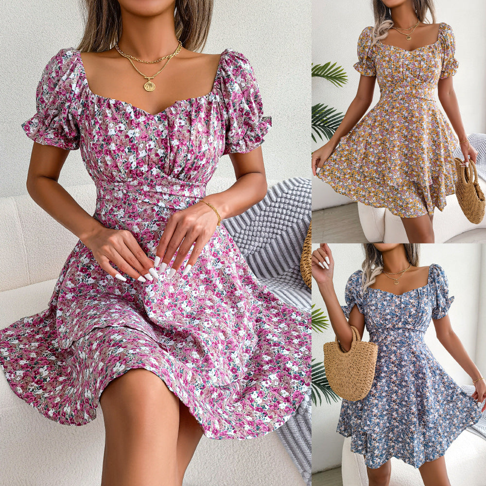 Robe Fleurie Bohème Chic Femme  Élégance et Confort pour l’Été