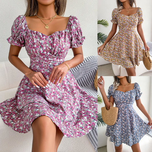 Robe Fleurie Bohème Chic Femme  Élégance et Confort pour l’Été