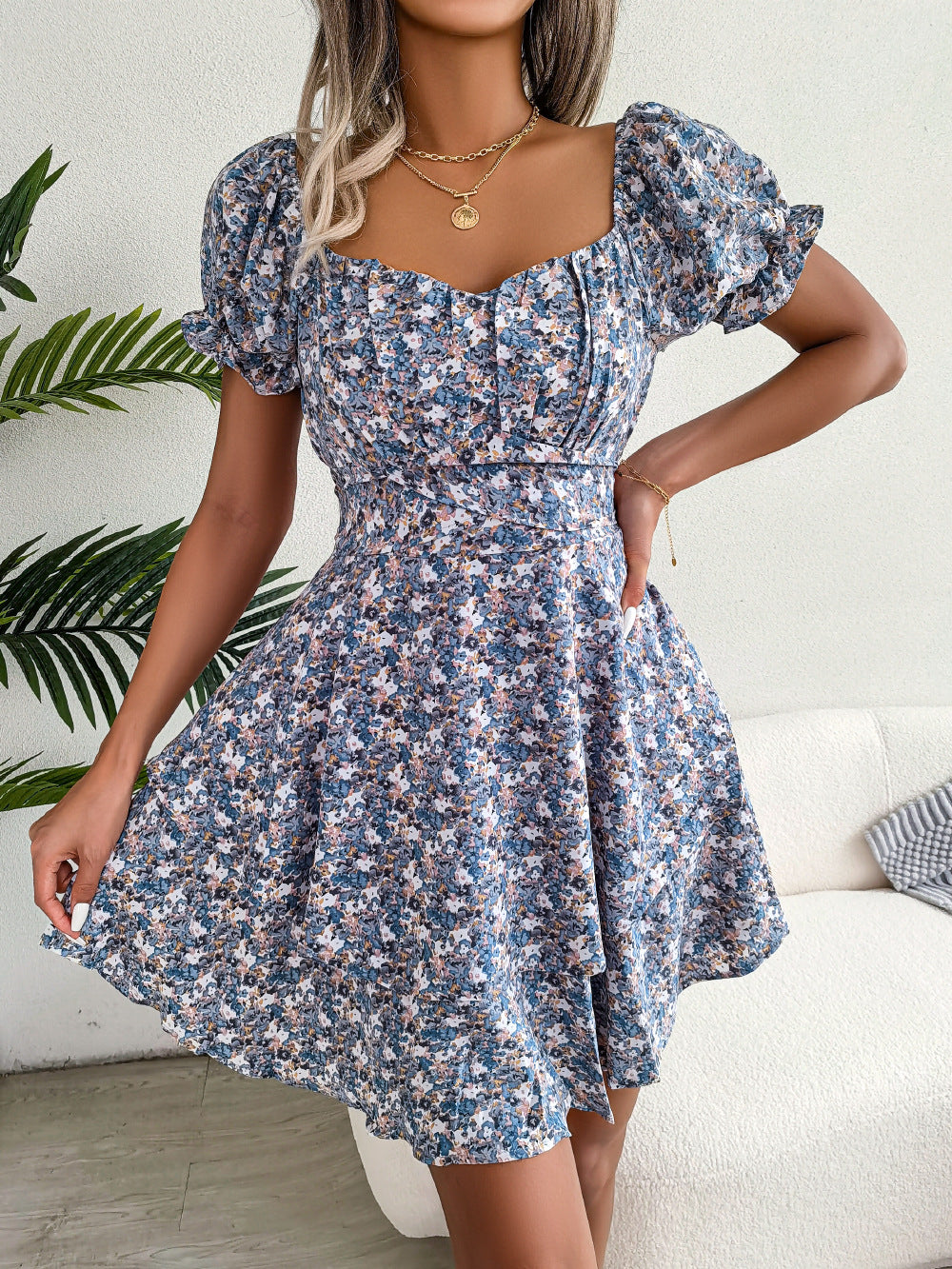 Robe Fleurie Bohème Chic Femme  Élégance et Confort pour l’Été