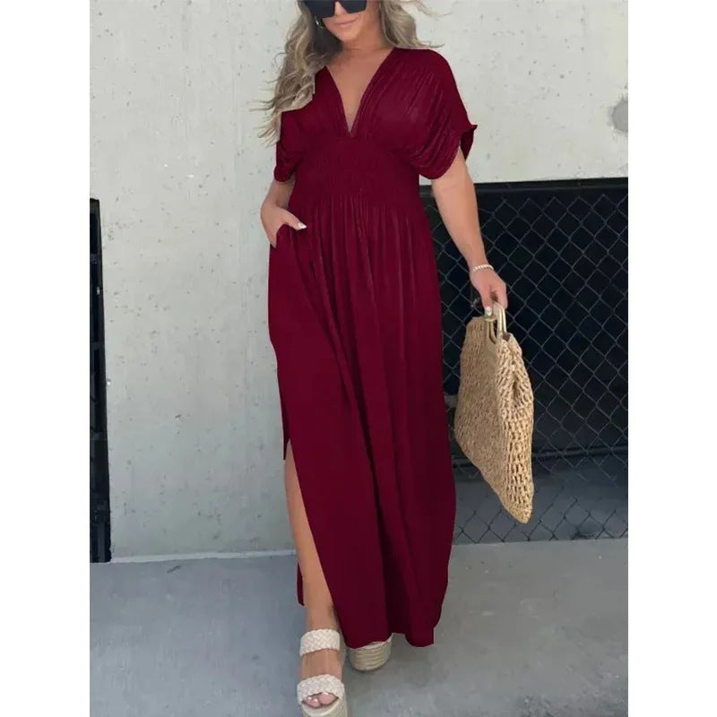 Robe Longue Noire Bohème Chic Femme Élégance Intemporelle et Confort Absolu