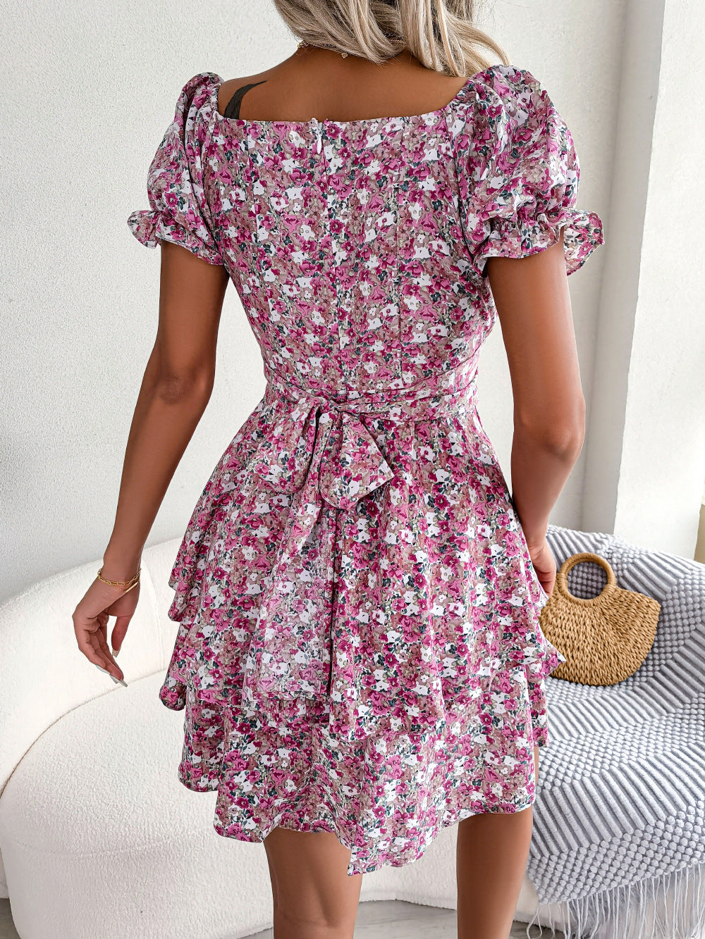 Robe Fleurie Bohème Chic Femme  Élégance et Confort pour l’Été