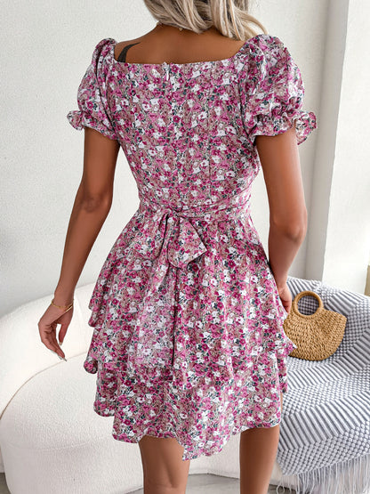 Robe Fleurie Bohème Chic Femme  Élégance et Confort pour l’Été