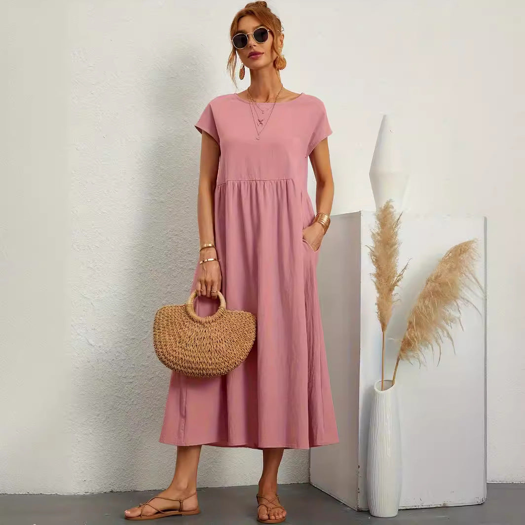 Robe Bohème Chic d’Été avec Poches