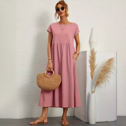 Robe Fluide Élégante Chic avec Poches