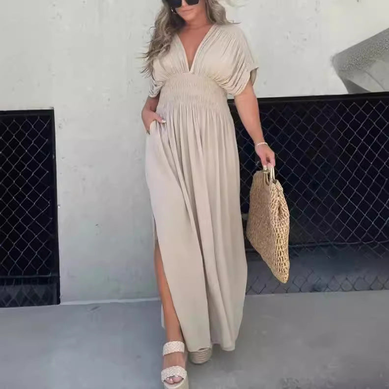 Robe Longue Noire Bohème Chic Femme Élégance Intemporelle et Confort Absolu