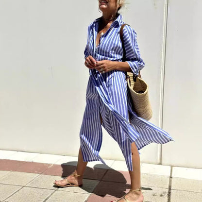 Robe Chemise Longue Femme  Style Chic Décontracté & Élégance Moderne