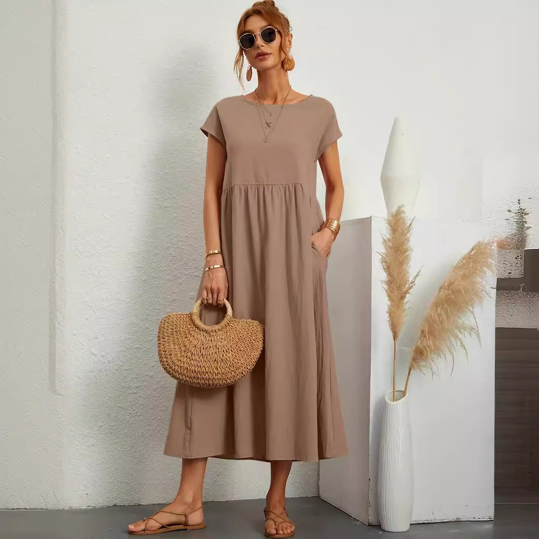 Robe Bohème Chic d’Été avec Poches