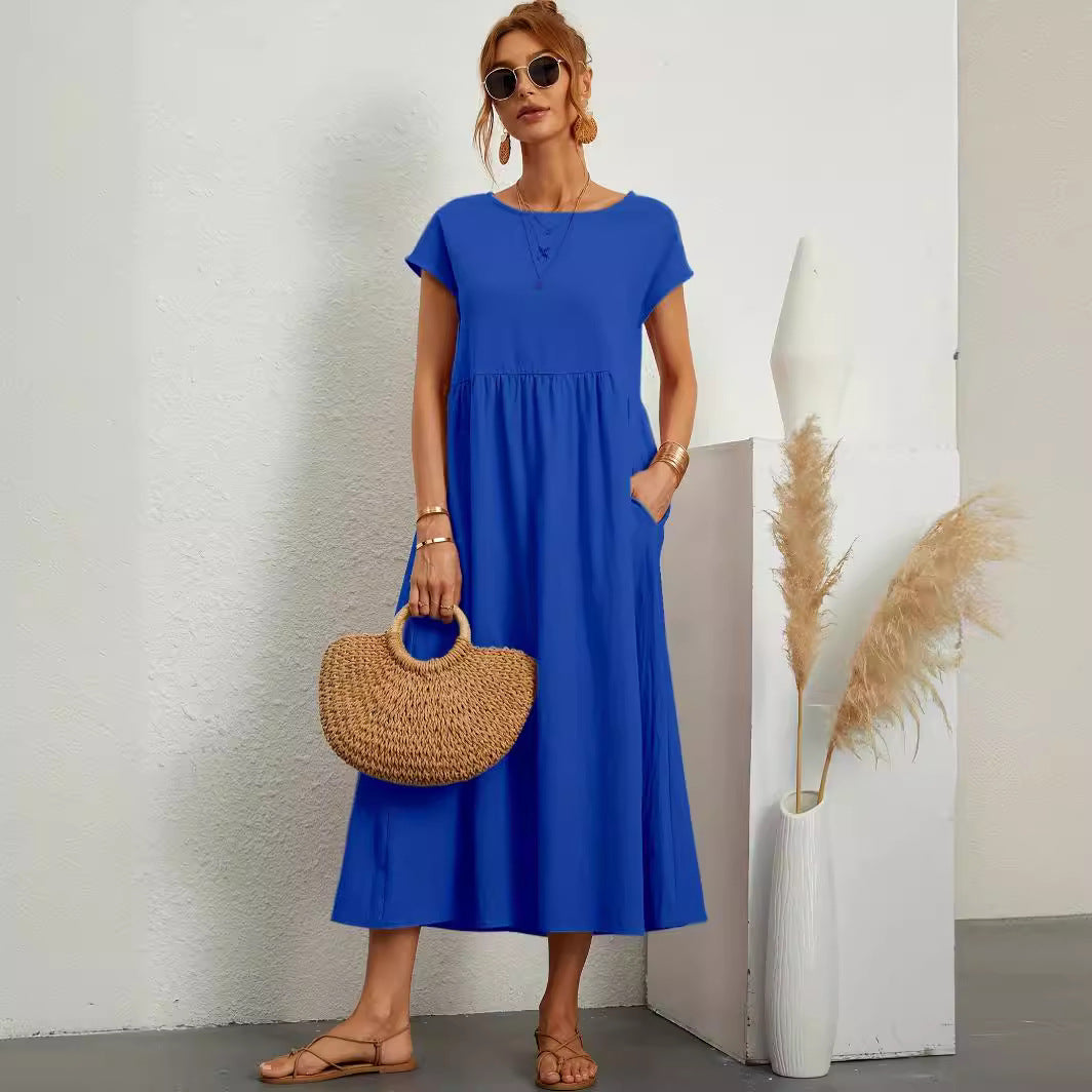 Robe Bohème Chic d’Été avec Poches